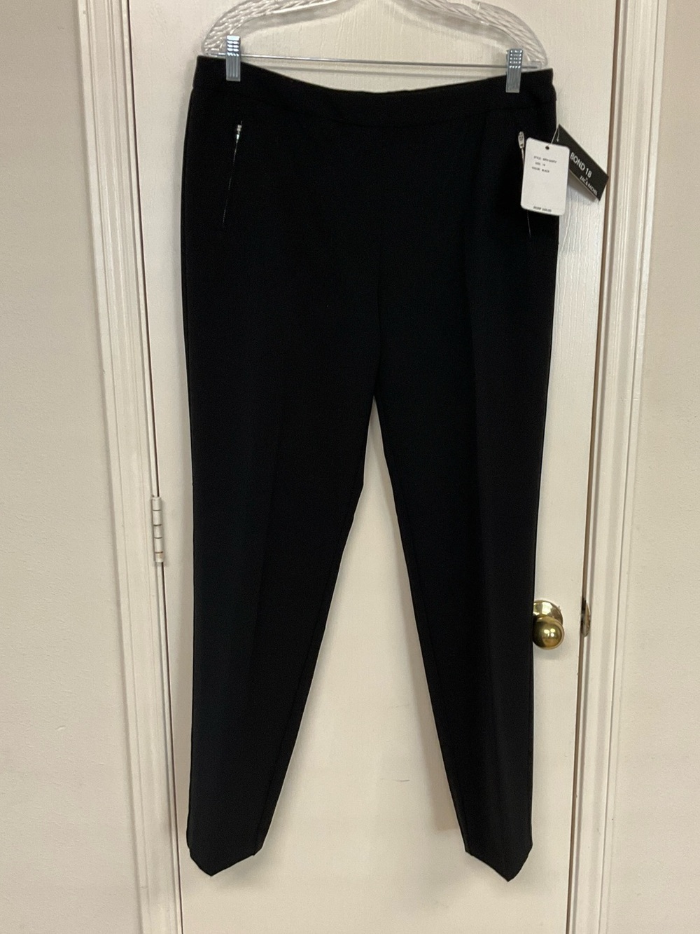 Zac & Rachel Black Slim Tailored Trousers